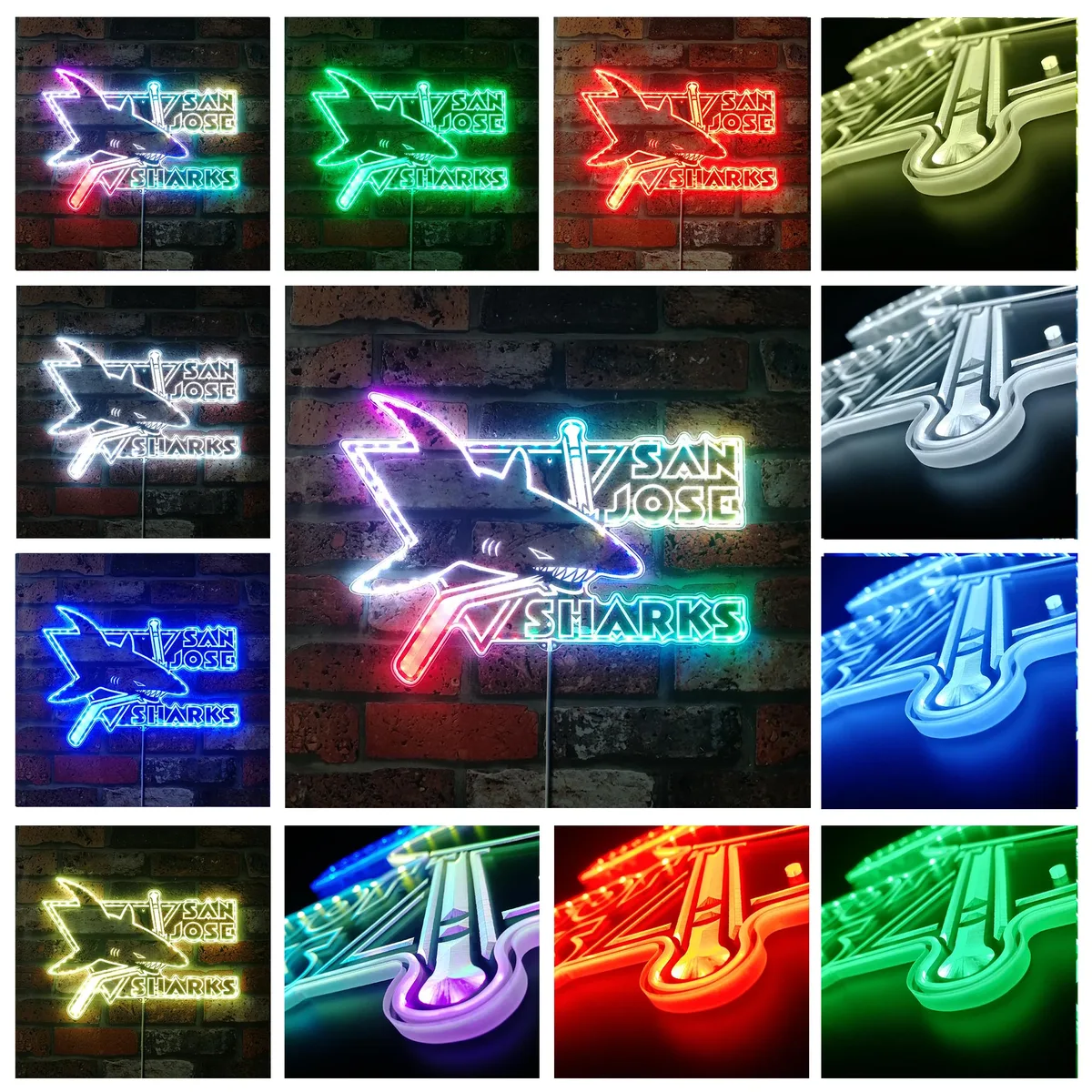 San Jose Sharks Logo RGB LED Sign