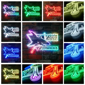 San Jose Sharks Logo RGB LED Sign