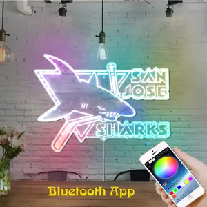 San Jose Sharks Logo RGB LED Sign