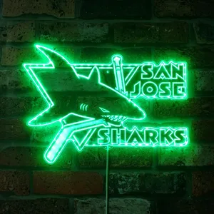 San Jose Sharks Logo RGB LED Sign