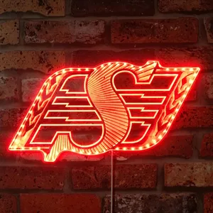 Saskatchewan Roughriders Logo RGB LED Sign
