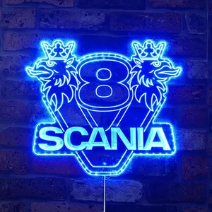 Scania Logo RGB LED Sign