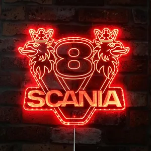 Scania Logo RGB LED Sign