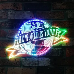 Scarface The World Is Yours RGB LED Sign