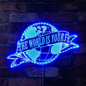 Scarface The World Is Yours RGB LED Sign