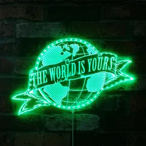 Scarface The World Is Yours RGB LED Sign