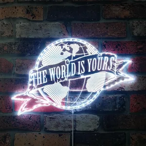 Scarface The World Is Yours RGB LED Sign