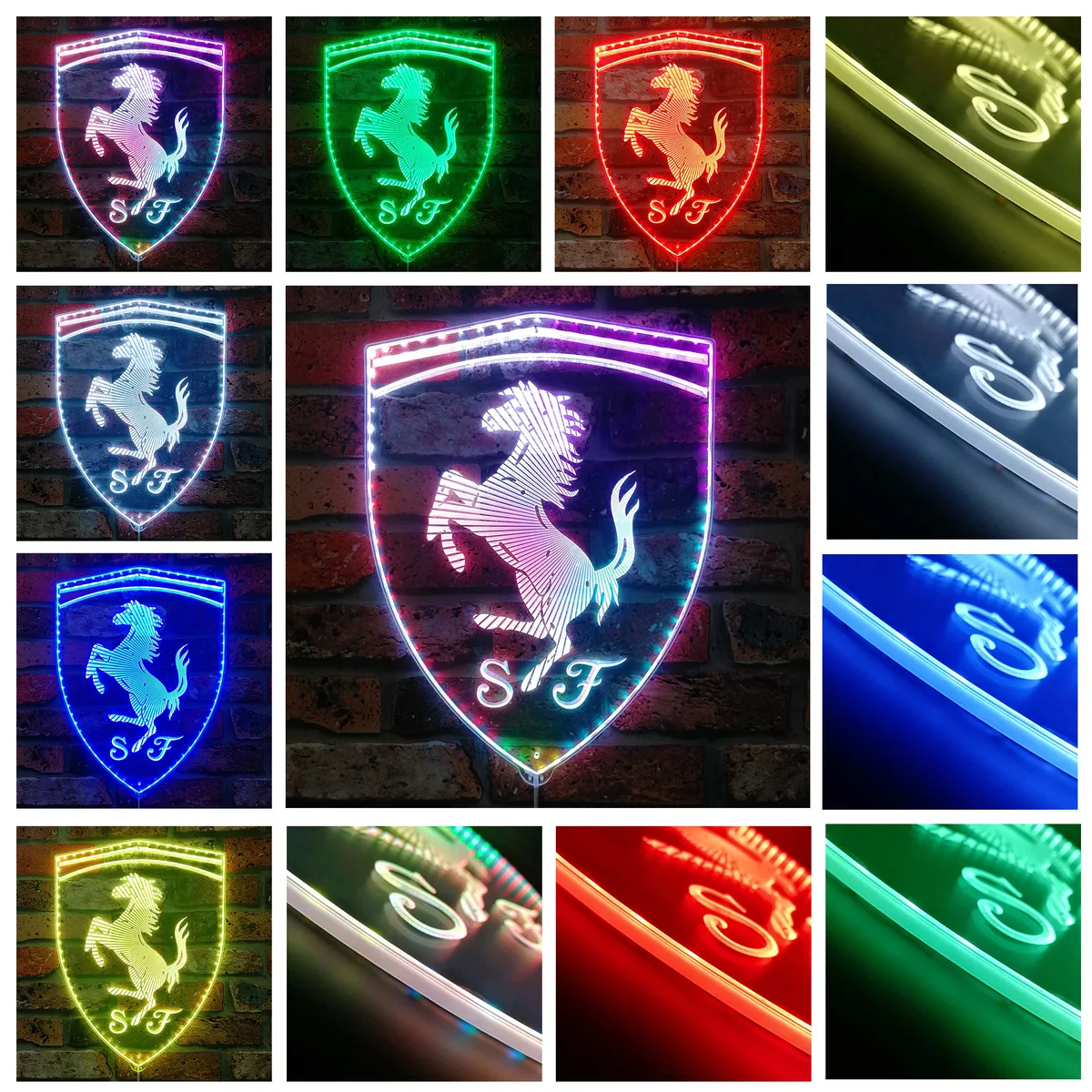 Scuderia Ferrari Logo RGB LED Sign