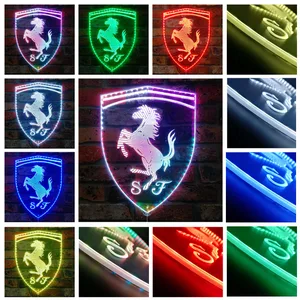 Scuderia Ferrari Logo RGB LED Sign