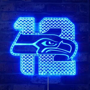 Seattle Seahawks 12 RGB LED Sign