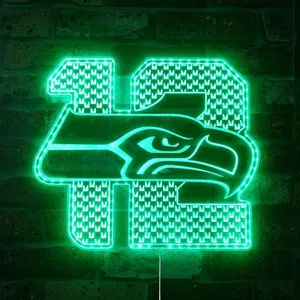 Seattle Seahawks 12 RGB LED Sign