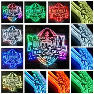 Seattle Seahawks Man Cave RGB LED Sign