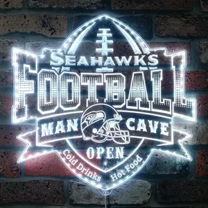 Seattle Seahawks Man Cave RGB LED Sign