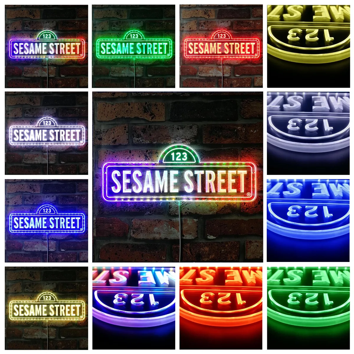 Sesame Street Logo RGB LED Sign