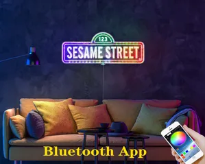 Sesame Street Logo RGB LED Sign