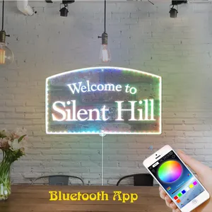 Silent Hill Welcome RGB LED Sign