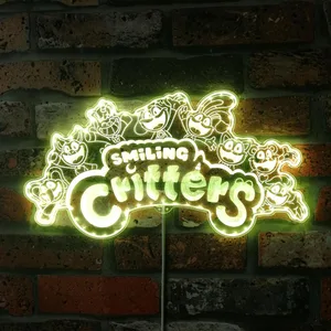 Smiling Critters Logo RGB LED Sign