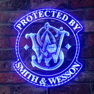 Smith & Wesson Logo RGB LED Sign