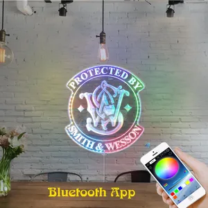 Smith & Wesson Logo RGB LED Sign