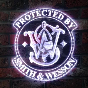 Smith & Wesson Logo RGB LED Sign