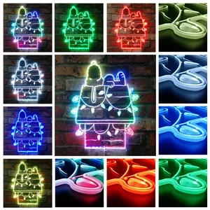 Snoopy Night Light RGB LED Sign