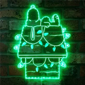 Snoopy Night Light RGB LED Sign