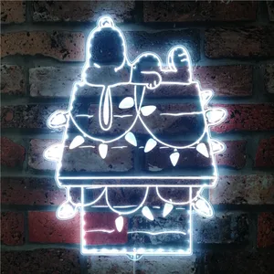 Snoopy Night Light RGB LED Sign