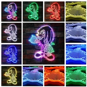 Sonic The Hedgehog Sonic Knuckles RGB LED Sign