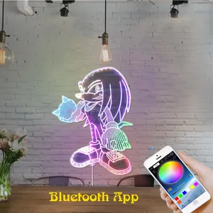 Sonic The Hedgehog Sonic Knuckles RGB LED Sign