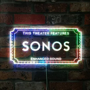 Sonos Theater Sign RGB LED Sign