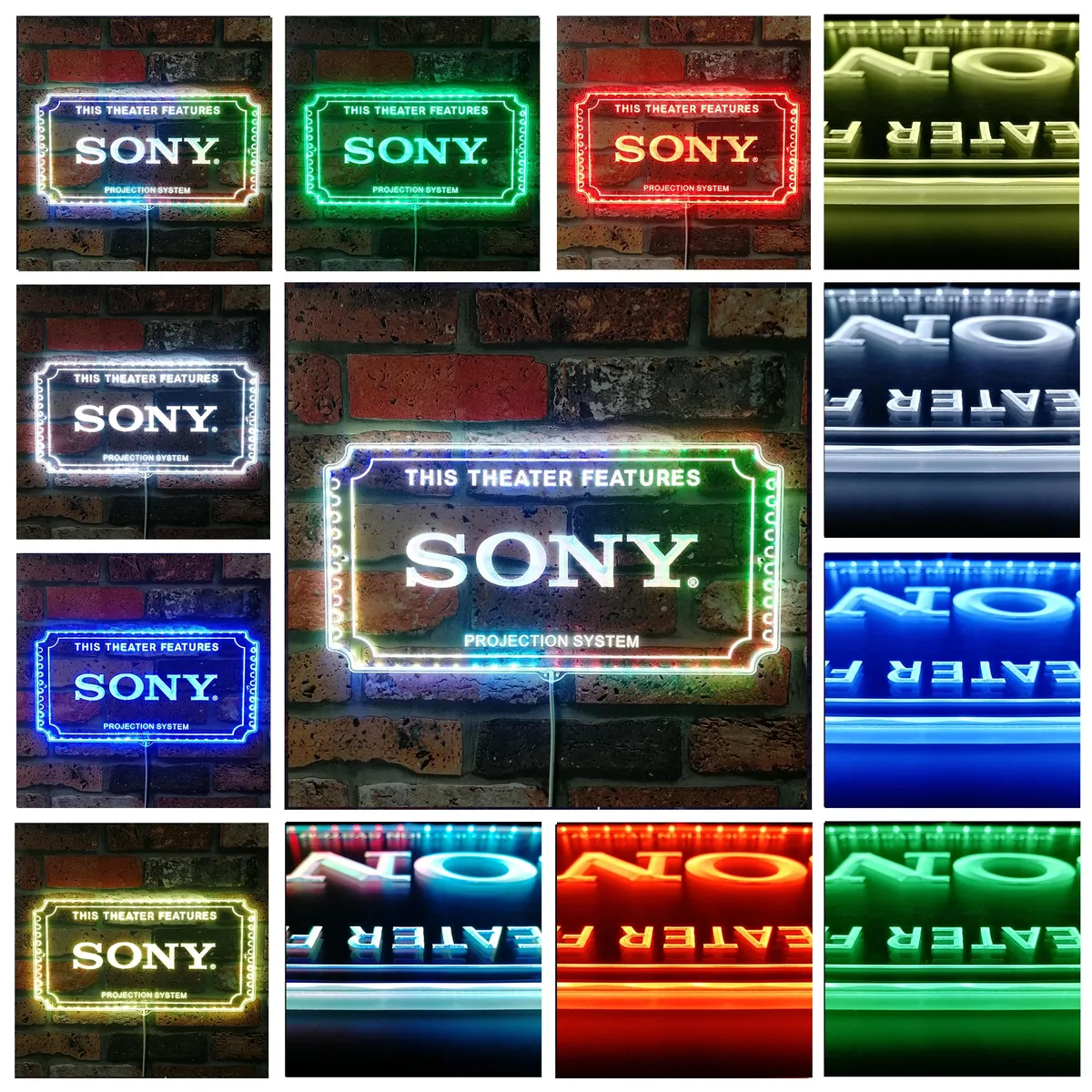 Sony Theater Sign RGB LED Sign