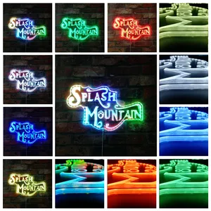 Splash Mountain Logo RGB LED Sign