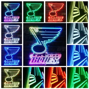 St Louis Blues Logo RGB LED Sign