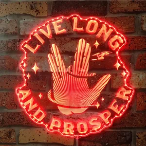 Star Trek Live Long and Prosper RGB LED Sign