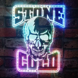 Stone Cold Logo RGB LED Sign