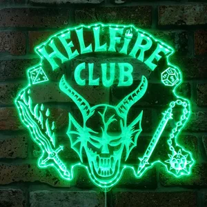 Stranger Things Hellfire Club RGB LED Sign