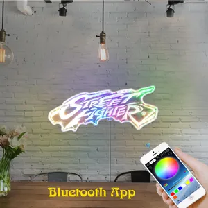 Street Fighter Logo RGB LED Sign