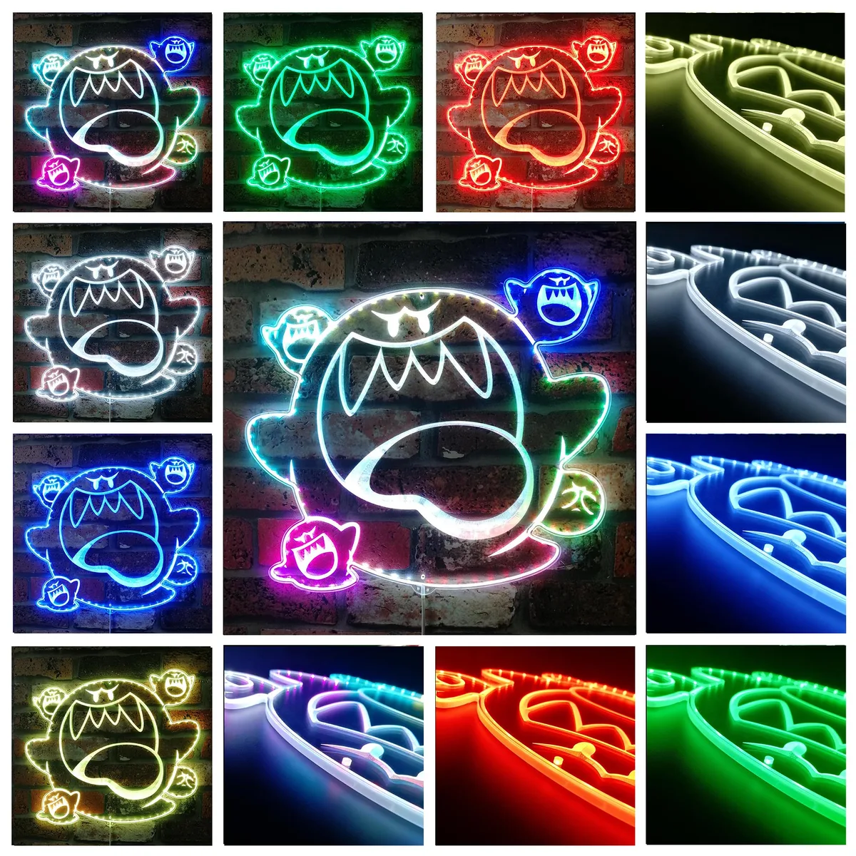 Super Mario Bros Boo 2 RGB LED Sign