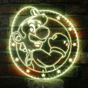 Super Mario Bros Luigi RGB LED Sign