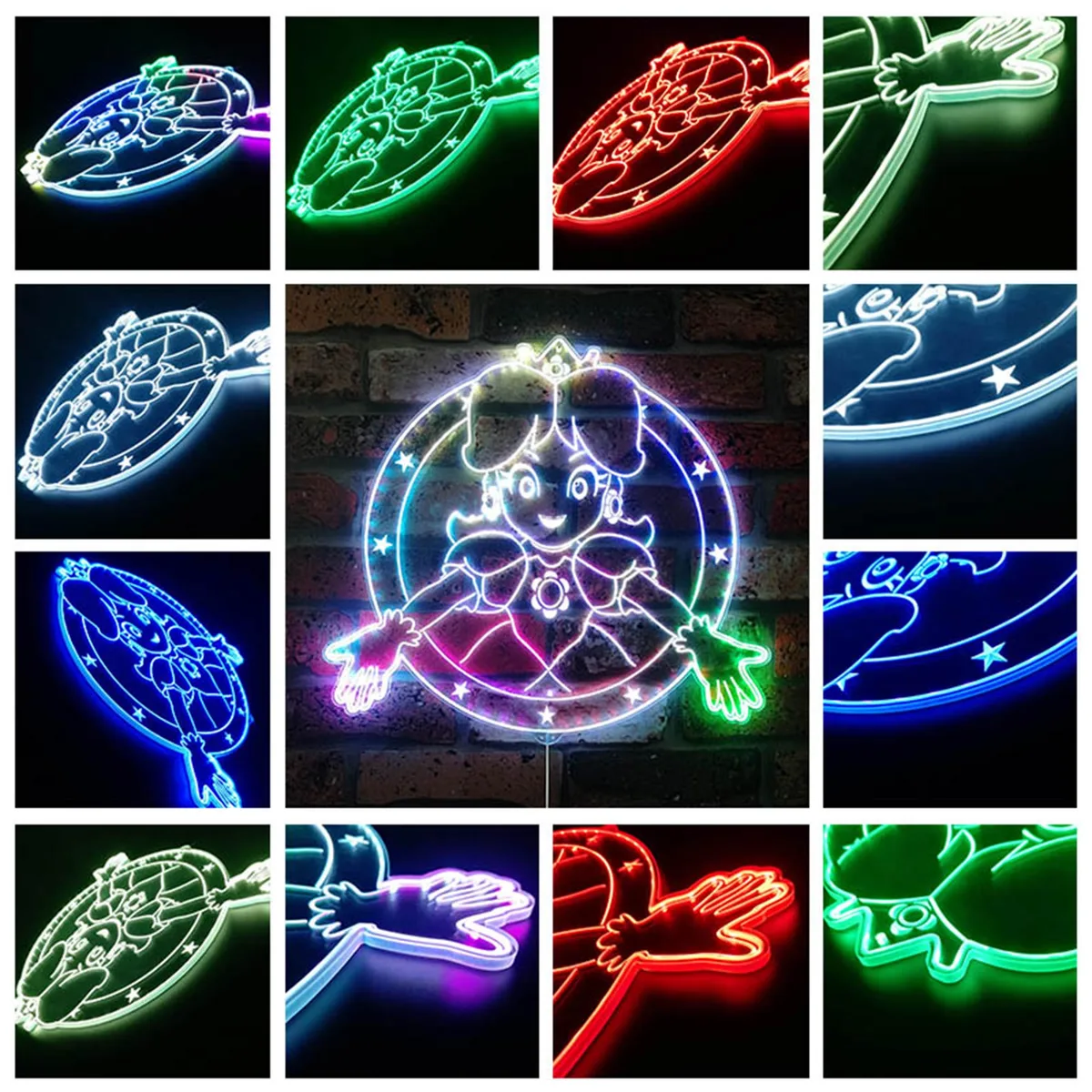 Super Mario Bros Princess Peach RGB LED Sign