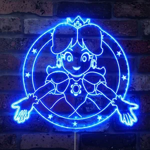 Super Mario Bros Princess Peach RGB LED Sign