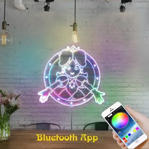 Super Mario Bros Princess Peach RGB LED Sign