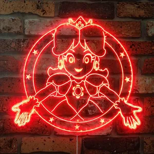 Super Mario Bros Princess Peach RGB LED Sign