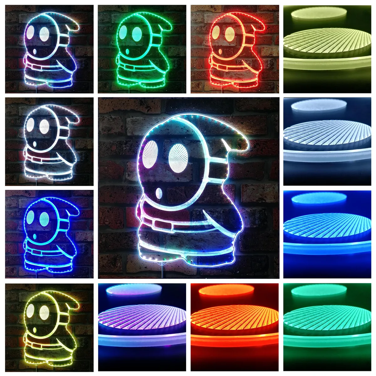 Super Mario Bros Shy Guy RGB LED Sign