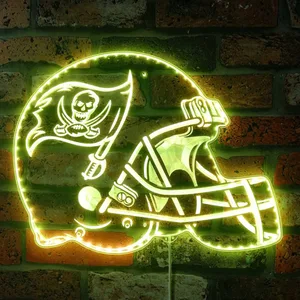 Tampa Bay Buccaneers Helmet Logo RGB LED Sign