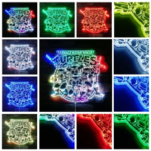 Teenage Mutant Ninja Turtles Logo RGB LED Sign