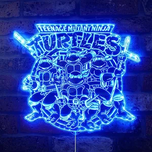 Teenage Mutant Ninja Turtles Logo RGB LED Sign