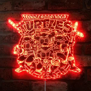 Teenage Mutant Ninja Turtles Logo RGB LED Sign