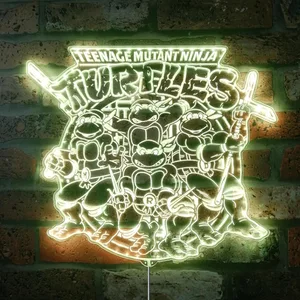 Teenage Mutant Ninja Turtles Logo RGB LED Sign