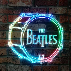 The Beatles Drum Logo RGB LED Sign